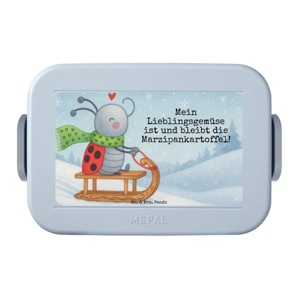 MEPAL Bentobox Smörle Rodeln Design Brotdose, Bentobox, Lunchbox, Winter, Weihnachten, Weihnachtsdeko, Nikolaus, Advent, Heiligabend, Wintermotiv, Smörle, Marzipan, Schlittenfahren