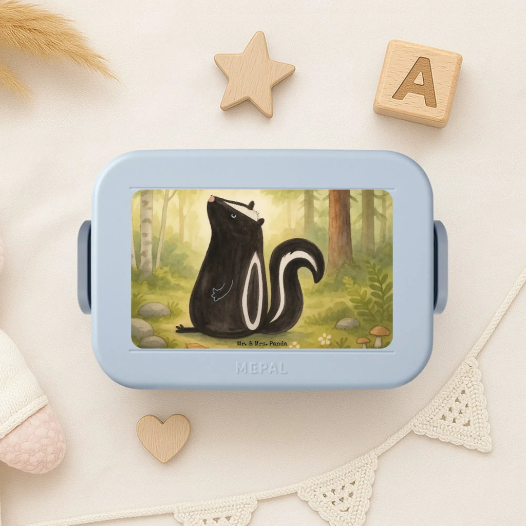 MEPAL Bentobox Stinktier Sitzen Design Bentobox, Lunchbox, Brotdose, Stinktier, Skunk, Spruch, Wildtier, Büro, Besserwisser, Raubtier, Stinker, Stinki, Recht