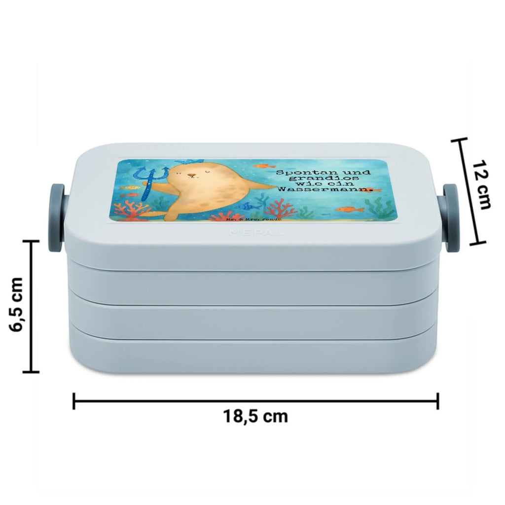 MEPAL Bentobox Sternzeichen Wassermann Design Bentobox, Brotdose, Lunchbox, Tierkreiszeichen, Sternzeichen, Horoskop, Astrologie, Aszendent, Geschenk Februar, Wassermann Geschenk, Geschenk Januar, Nix, Geburtstag Januar, Meer Geschenk, Meermann, Geburtstag Februar, Wassermann Sternzeichen
