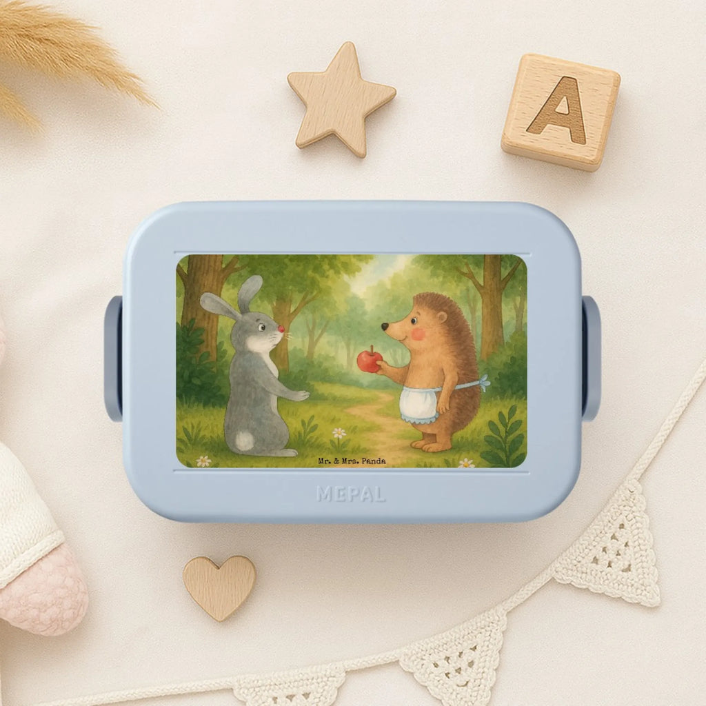 MEPAL Bentobox Hase Igel Design Lunchbox, Brotdose, Bentobox, Tiermotive, Gute Laune, lustige Sprüche, Tiere, Spruch romantisch, Trösten, Liebe Spruch, Igel und Hase, Trennungsschmerz, Herzschmerz, Liebeskummer Geschenk, Hase, Igel
