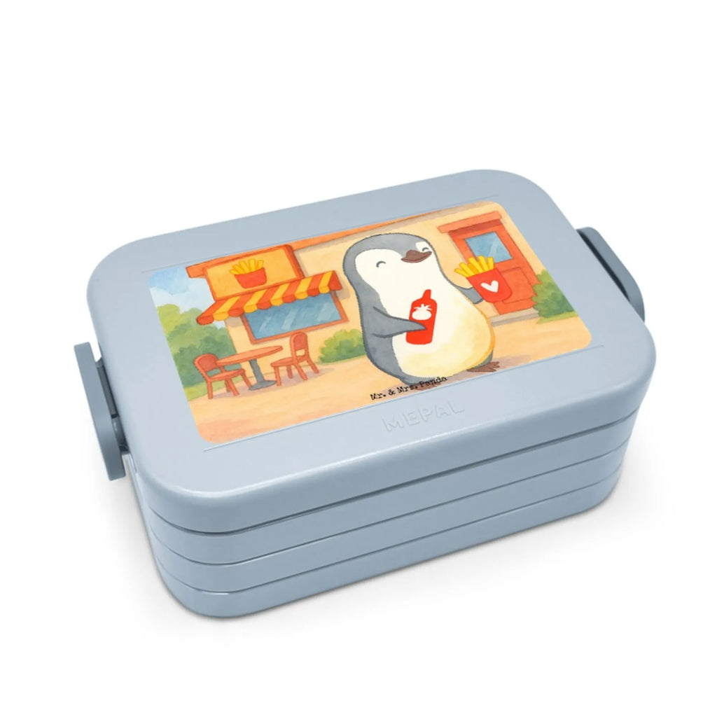 MEPAL Bentobox Pinguin Pommes Design Bentobox, Brotdose, Lunchbox, Liebe, Partner, Freund, Freundin, Ehemann, Ehefrau, Heiraten, Verlobung, Heiratsantrag, Liebesgeschenk, Jahrestag, Hocheitstag, Hochzeitstag, Geschenk für Partner, Geschenk für Frauen, für Männer, Geschenk für Freundin, für Ehemann, Valentinstag, Liebesbeweis, Mitbringsel