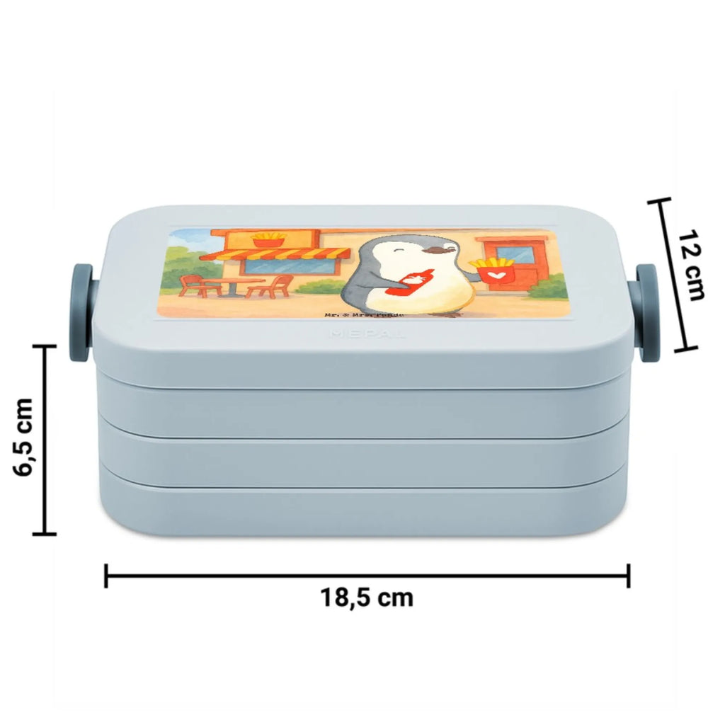 MEPAL Bentobox Pinguin Pommes Design Bentobox, Brotdose, Lunchbox, Liebe, Partner, Freund, Freundin, Ehemann, Ehefrau, Heiraten, Verlobung, Heiratsantrag, Liebesgeschenk, Jahrestag, Hocheitstag, Hochzeitstag, Geschenk für Partner, Geschenk für Frauen, für Männer, Geschenk für Freundin, für Ehemann, Valentinstag, Liebesbeweis, Mitbringsel