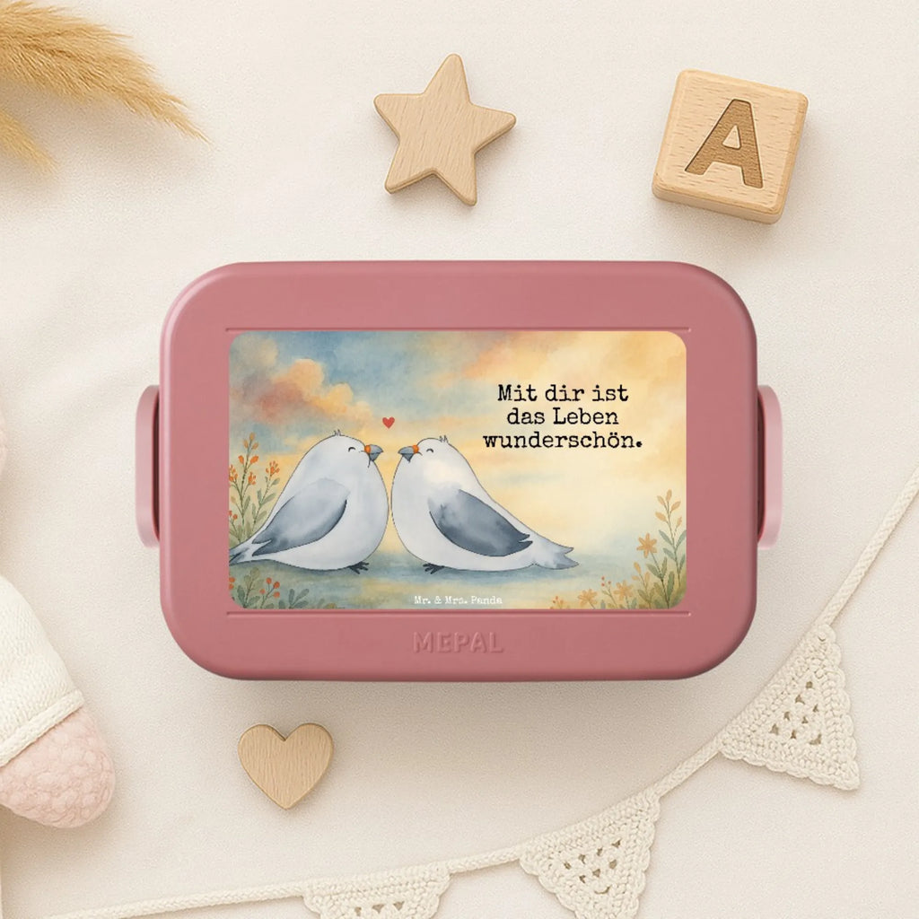 MEPAL Bentobox Turteltauben Liebe Design Brotdose, Bentobox, Lunchbox, Liebe, Partner, Freund, Freundin, Ehemann, Ehefrau, Heiraten, Verlobung, Heiratsantrag, Liebesgeschenk, Jahrestag, Hocheitstag, Verheiratet, Verliebt, Liebesbeweis, Hochzeitstag, Tauben, Turteltauben, Geschenk Freundin, Geschenk Hochzeit, Geschenk Freund, Turteltäubchen, Verlobt