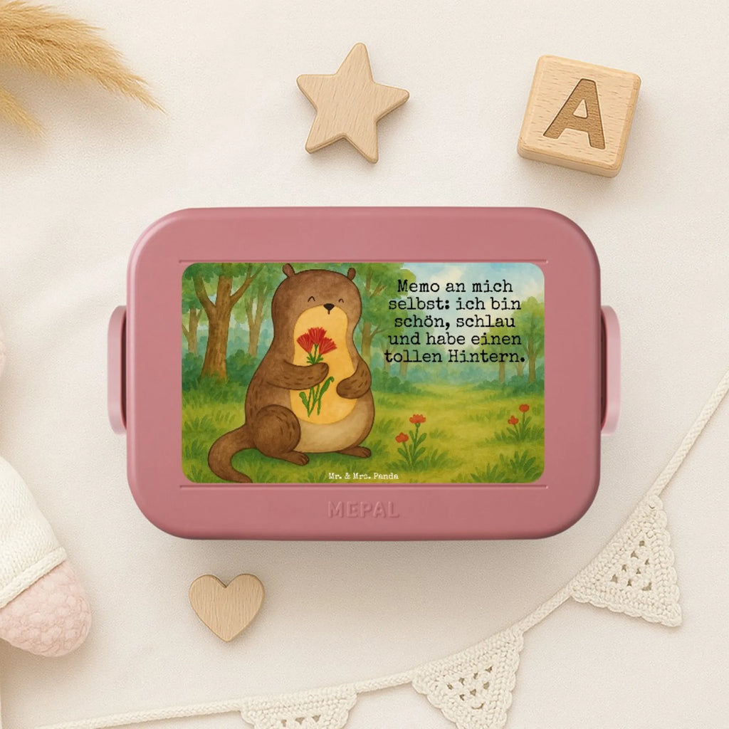 MEPAL Bentobox Otter Blumenstrauß Design Bentobox, Lunchbox, Brotdose, Otter, Fischotter, Seeotter, Otter Seeotter See Otter