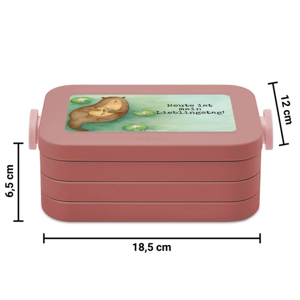 MEPAL Bentobox Otter Seerose Design Brotdose, Lunchbox, Bentobox, Otter, Fischotter, Seeotter, Otter Seeotter See Otter