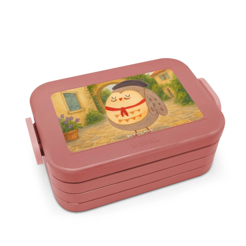 MEPAL Bentobox Eule Frankreich Design Lunchbox, Brotdose, Bentobox, Eule, das Leben ist schön, Owl, Spruch Französisch, hibou, Spruch schön, Frankreich, La vie est belle, Eulen, Eule Deko