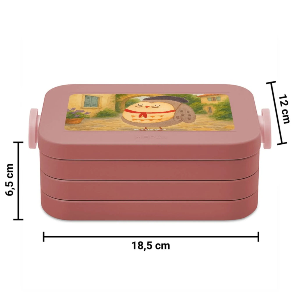 MEPAL Bentobox Eule Frankreich Design Lunchbox, Brotdose, Bentobox, Eule, das Leben ist schön, Owl, Spruch Französisch, hibou, Spruch schön, Frankreich, La vie est belle, Eulen, Eule Deko