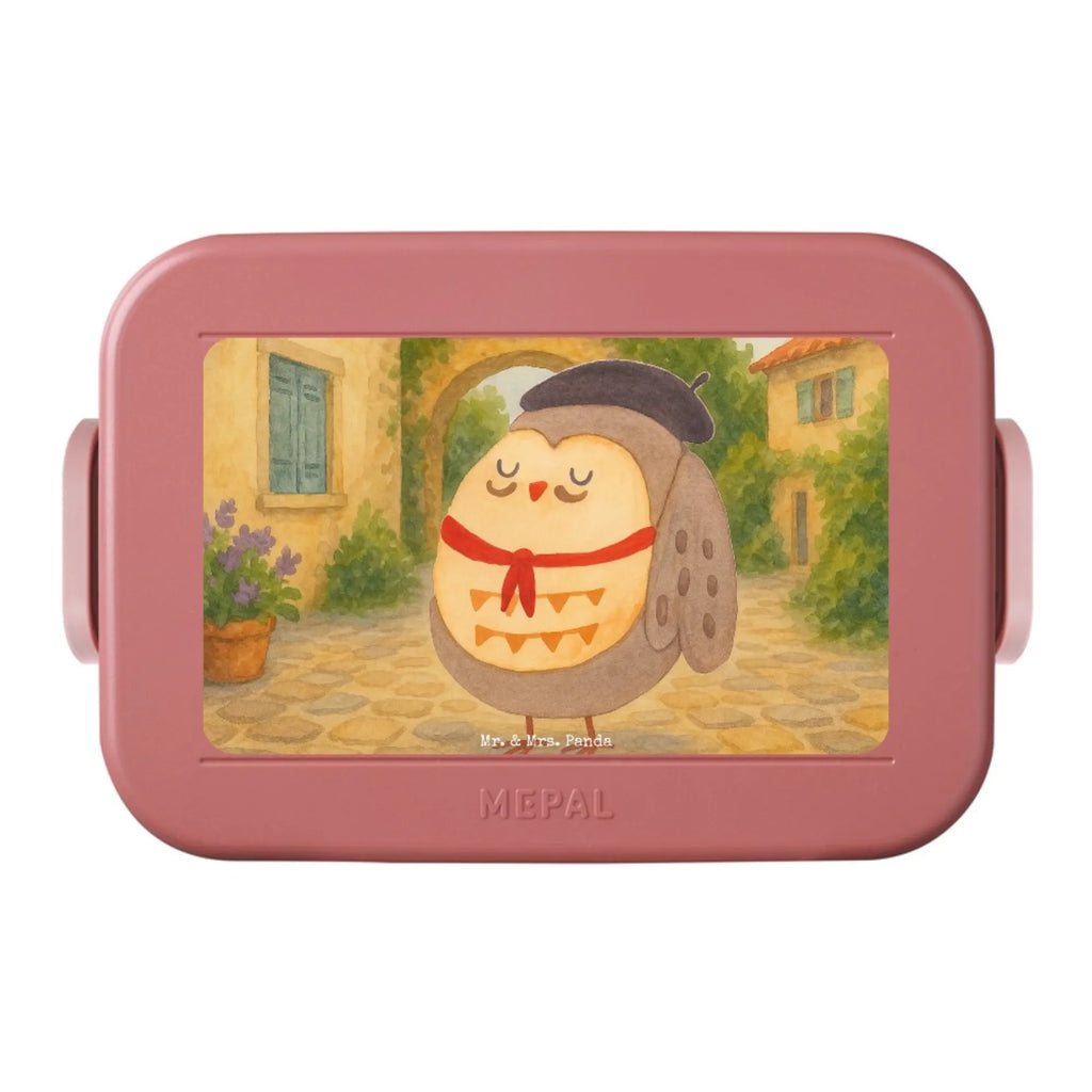 MEPAL Bentobox Eule Frankreich Design Lunchbox, Brotdose, Bentobox, Eule, das Leben ist schön, Owl, Spruch Französisch, hibou, Spruch schön, Frankreich, La vie est belle, Eulen, Eule Deko