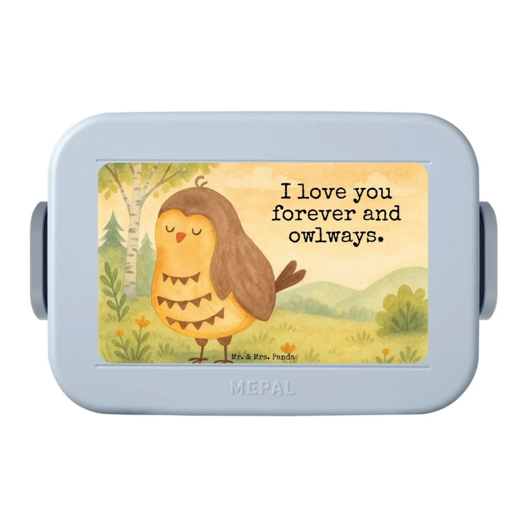 MEPAL Bentobox Eule Zufrieden Design Bentobox, Brotdose, Lunchbox, Eule, Romantisch, Spruch schön, Geschenk Hochzeitstag, Eule deko, Owl, Eule Spruch, Wortspiel lustig, Liebe Spruch