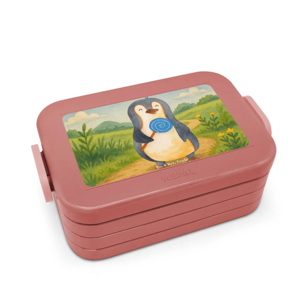 MEPAL Bentobox Pinguin Lolli Design Brotdose, Lunchbox, Bentobox, Pinguin, Lolli, Rebell, Süßigkeiten, Blödsinn, Ganove, Gauner, Rabauke, Spruch, Pinguine