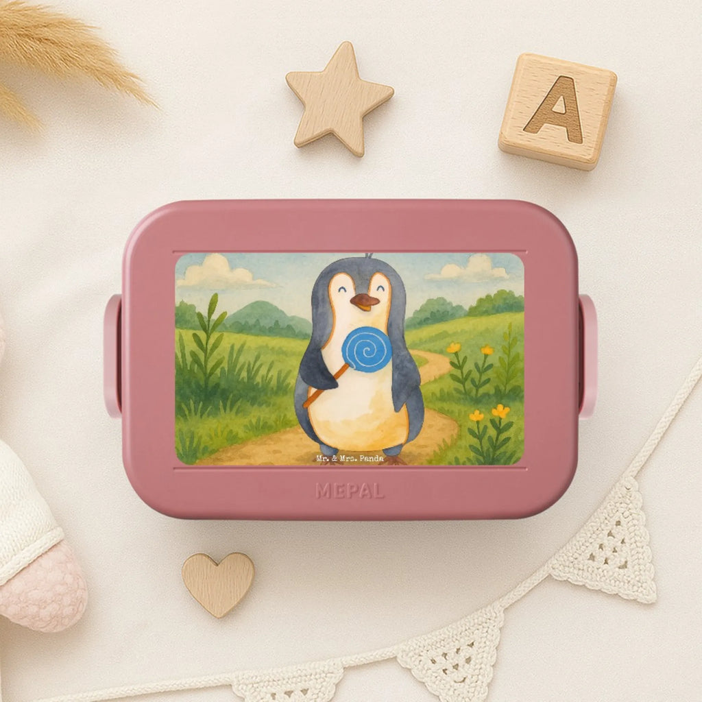 MEPAL Bentobox Pinguin Lolli Design Brotdose, Lunchbox, Bentobox, Pinguin, Lolli, Rebell, Süßigkeiten, Blödsinn, Ganove, Gauner, Rabauke, Spruch, Pinguine