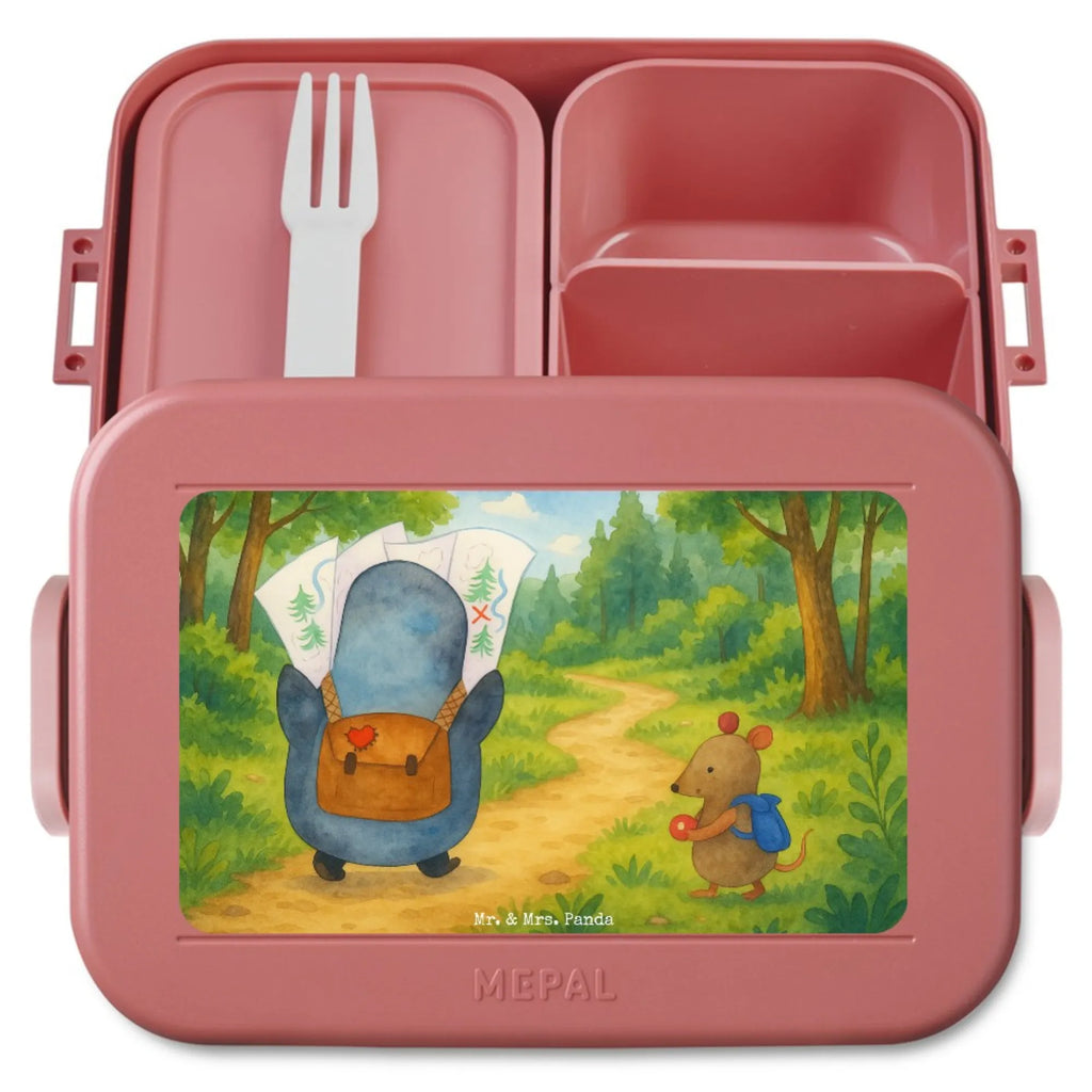 MEPAL Bentobox Pinguin & Maus Wanderer Design Bentobox, Lunchbox, Brotdose, Pinguin, Abenteuer, wandern, Pinguine, Abenteurer, Roadtrip, Wanderlust, Ausflug