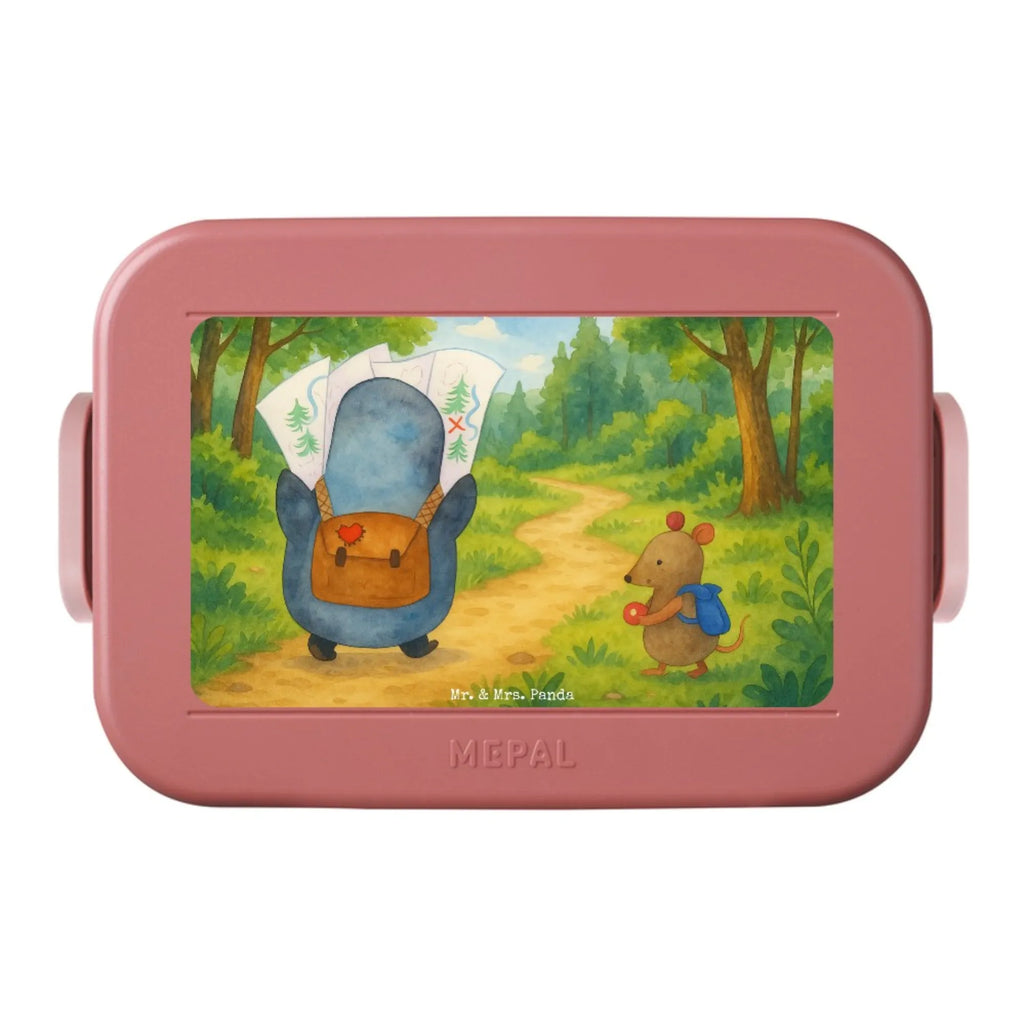 MEPAL Bentobox Pinguin & Maus Wanderer Design Bentobox, Lunchbox, Brotdose, Pinguin, Abenteuer, wandern, Pinguine, Abenteurer, Roadtrip, Wanderlust, Ausflug