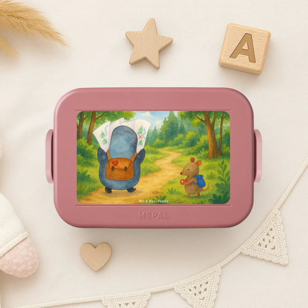 MEPAL Bentobox Pinguin & Maus Wanderer Design Bentobox, Lunchbox, Brotdose, Pinguin, Abenteuer, wandern, Pinguine, Abenteurer, Roadtrip, Wanderlust, Ausflug
