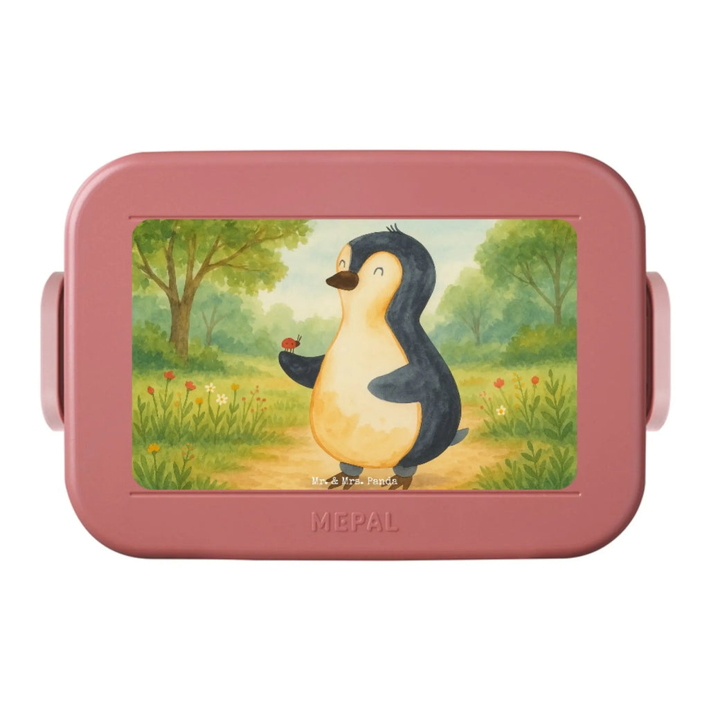 MEPAL Bentobox Pinguin Marienkäfer Design Lunchbox, Bentobox, Brotdose, Pinguin, Lebensfreude, Liebe, Wunder, Freude, Pinguine, Marienkäfer, Glück