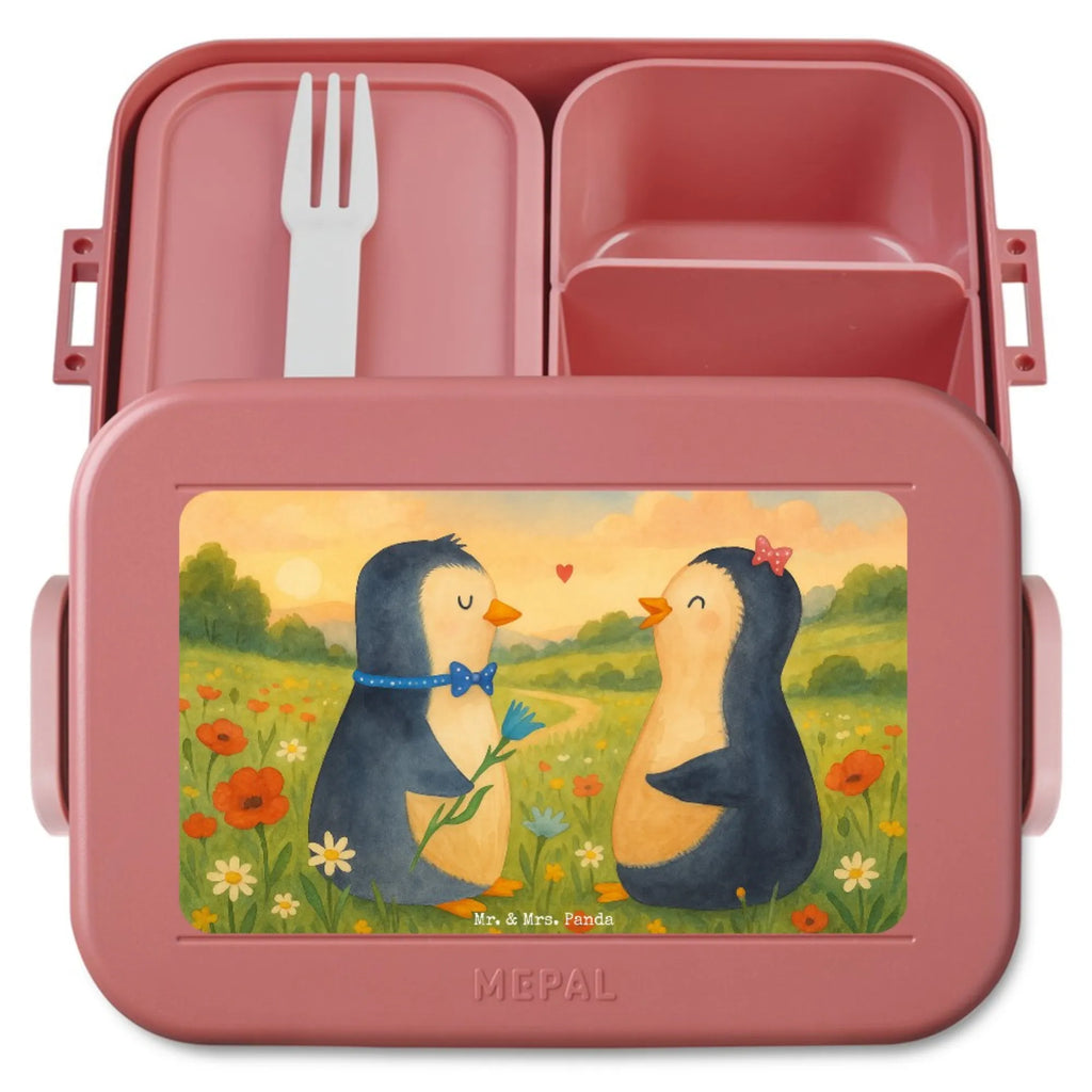 MEPAL Bentobox Pinguin Pärchen Design Bentobox, Brotdose, Lunchbox, Pinguin, Hochzeit, Pinguine, Hochzeitsgeschenk, Traumpaar, Liebe, Liebesgeschenk, Liebespaar, Jahrestag, große Liebe, Liebesbeweis, Hochzeitstag, Verlobung