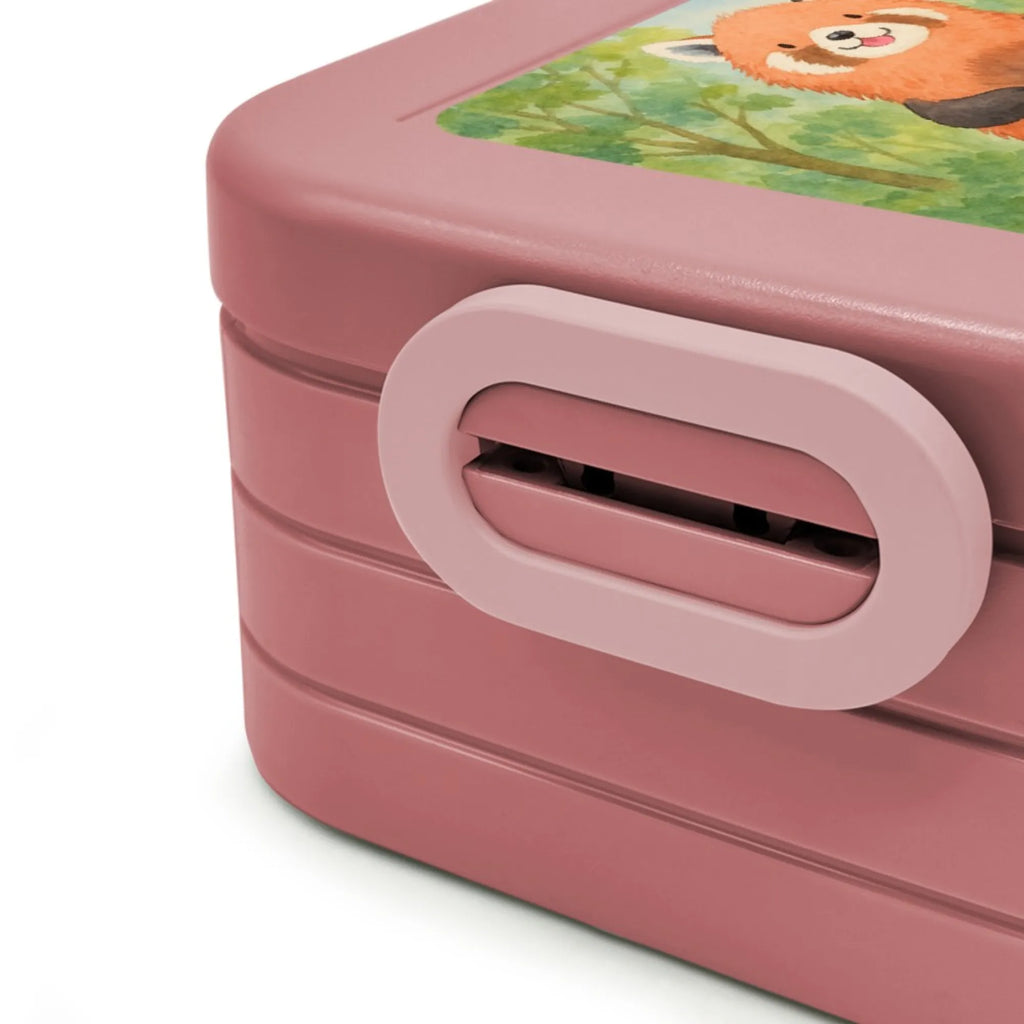 MEPAL Bentobox Roter Panda Design Lunchbox, Bentobox, Brotdose, Tiermotive, Gute Laune, lustige Sprüche, Tiere, Herz, Lieblingsmensch, Liebe, Panda, Rot, Liebling