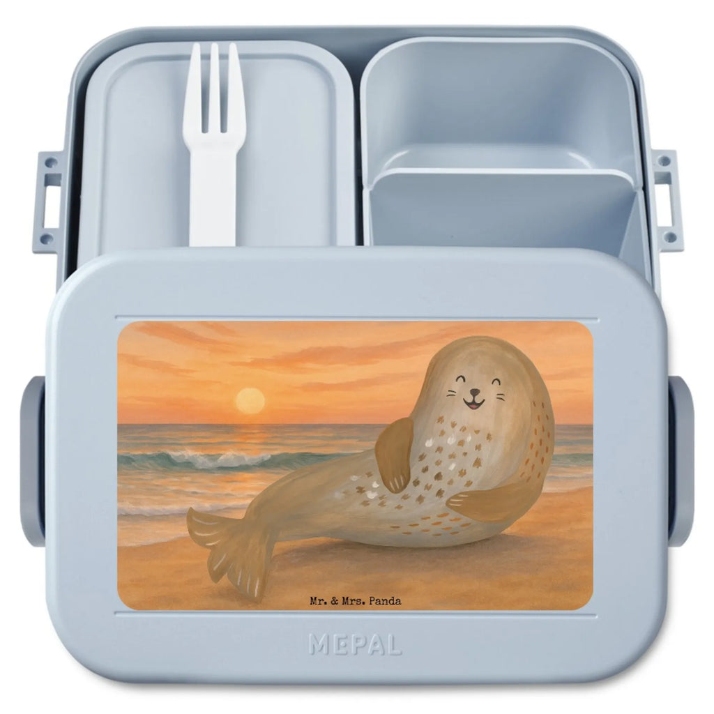 MEPAL Bentobox Robbe Lachen Design Lunchbox, Brotdose, Bentobox, Tiermotive, Gute Laune, lustige Sprüche, Tiere, Ostsee, Meerestier, Seehund, Robbe, Strand, Nordsee, Robben
