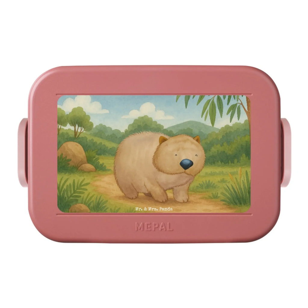 MEPAL Bentobox Wombat Design Brotdose, Lunchbox, Bentobox, Tiermotive, Gute Laune, lustige Sprüche, Tiere, Australien, Das Leben ist schön, Motivation, Spruch, Wombat