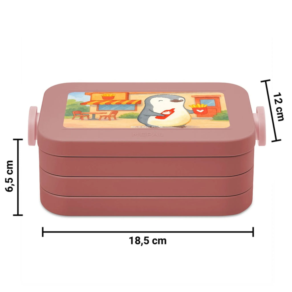 MEPAL Bentobox Pinguin Pommes Design Bentobox, Brotdose, Lunchbox, Liebe, Partner, Freund, Freundin, Ehemann, Ehefrau, Heiraten, Verlobung, Heiratsantrag, Liebesgeschenk, Jahrestag, Hocheitstag, Hochzeitstag, Geschenk für Partner, Geschenk für Frauen, für Männer, Geschenk für Freundin, für Ehemann, Valentinstag, Liebesbeweis, Mitbringsel