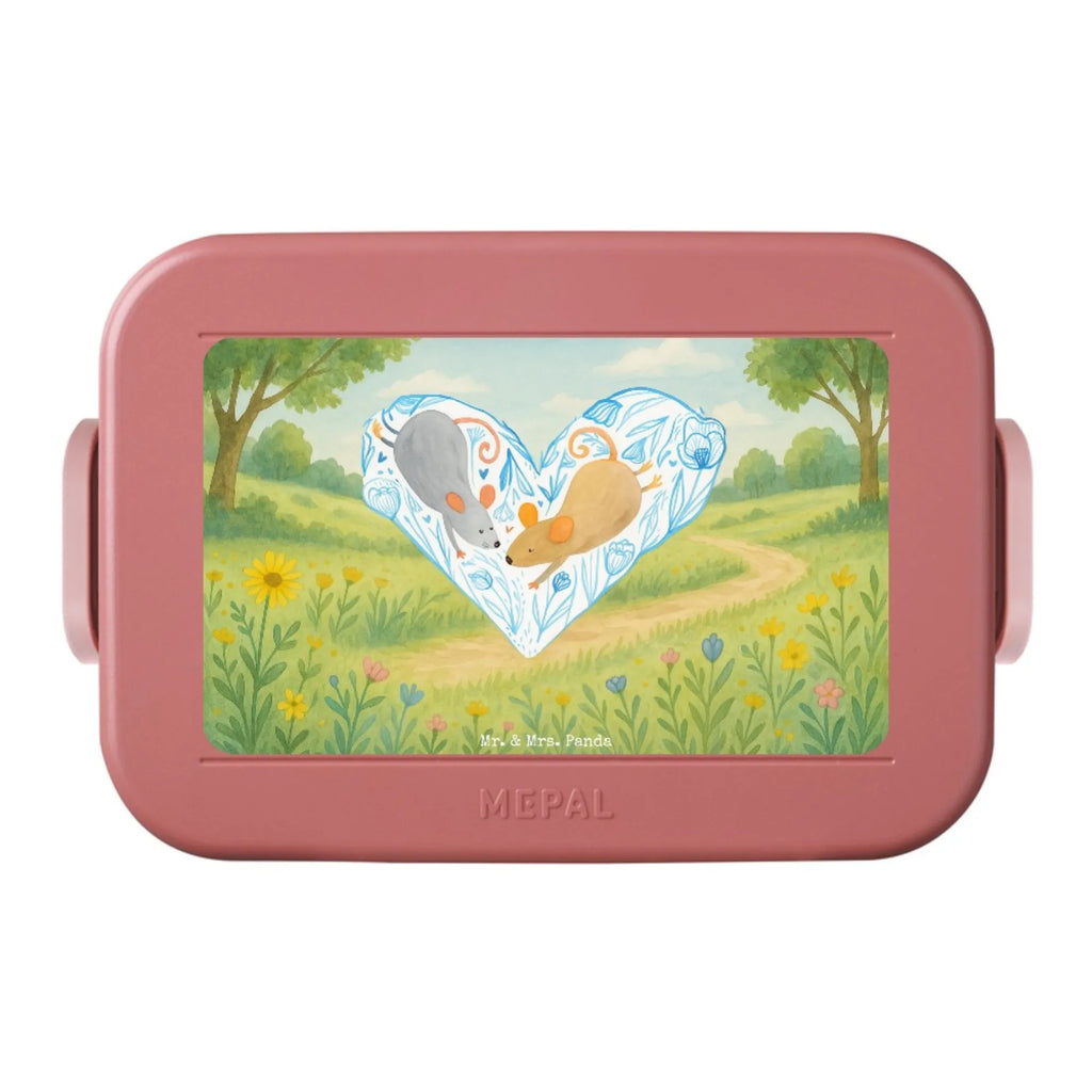 MEPAL Bentobox Mäuse Herz Design Lunchbox, Bentobox, Brotdose, Liebe, Partner, Freund, Freundin, Ehemann, Ehefrau, Heiraten, Verlobung, Heiratsantrag, Liebesgeschenk, Jahrestag, Hocheitstag, Liebesbotschaft, Hochzeit, Love, Lieblingsmensch, Geschenk für zwei, Liebesbeweis, Maus, Mäuse, Gemeinsamkeit