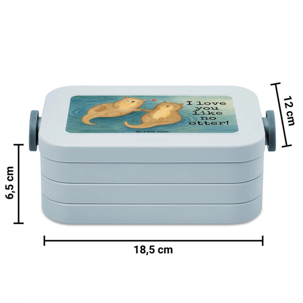 MEPAL Bentobox Otter Hände halten Design Brotdose, Lunchbox, Bentobox, Otter, Fischotter, Seeotter, Otter Seeotter See Otter