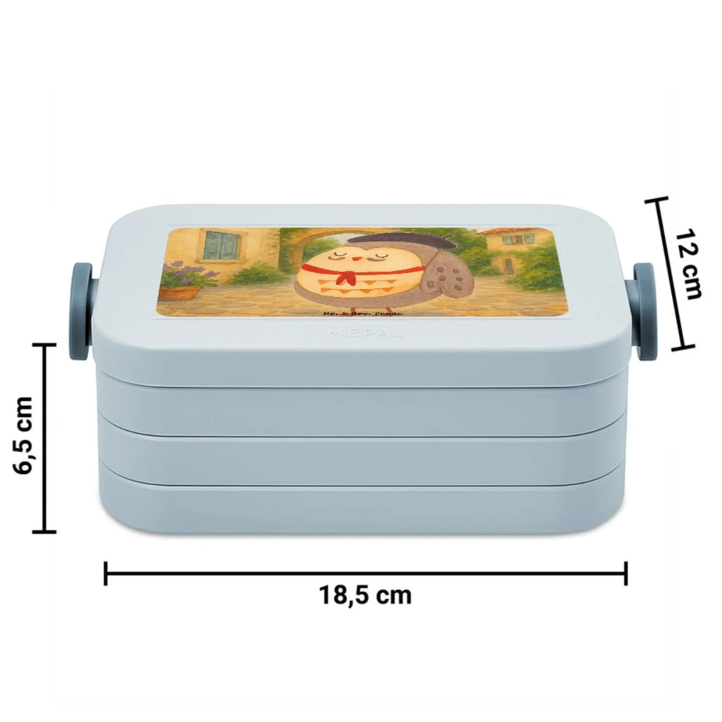 MEPAL Bentobox Eule Frankreich Design Lunchbox, Brotdose, Bentobox, Eule, das Leben ist schön, Owl, Spruch Französisch, hibou, Spruch schön, Frankreich, La vie est belle, Eulen, Eule Deko