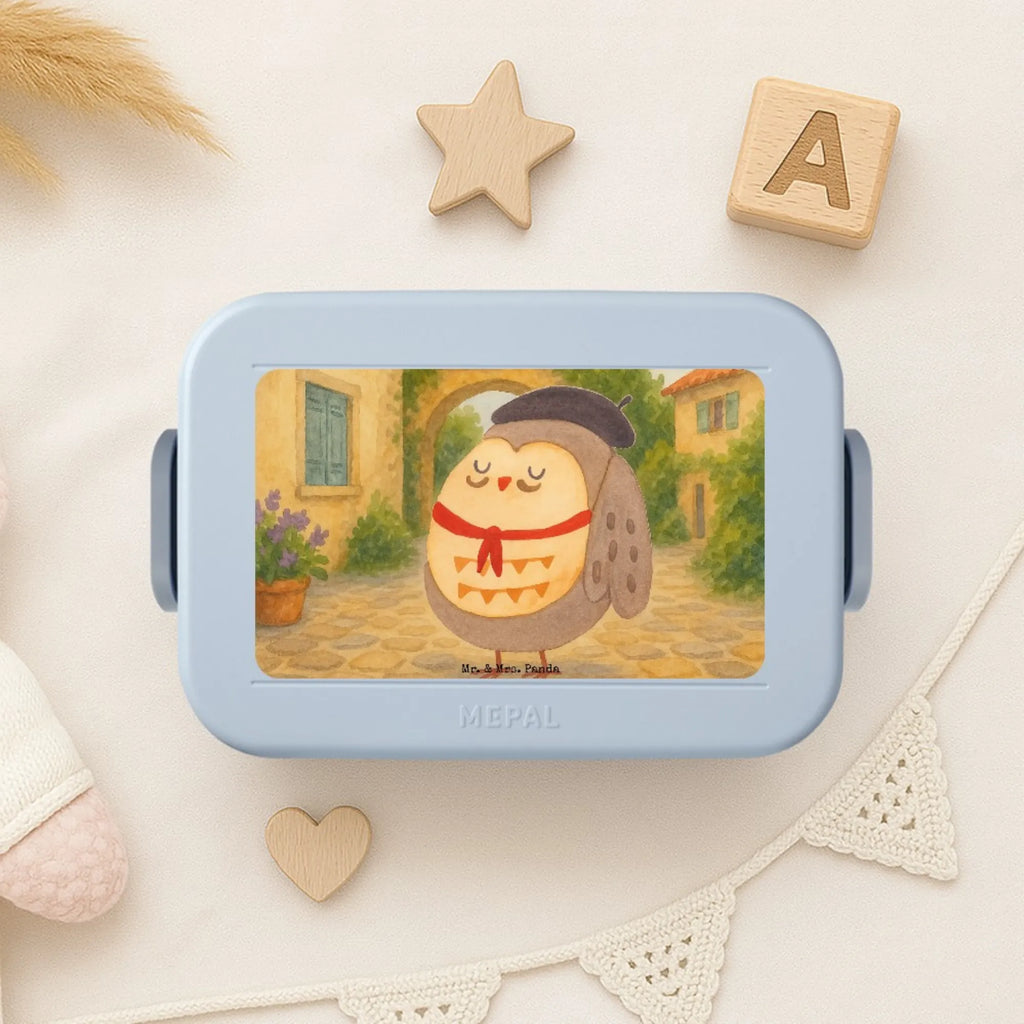 MEPAL Bentobox Eule Frankreich Design Lunchbox, Brotdose, Bentobox, Eule, das Leben ist schön, Owl, Spruch Französisch, hibou, Spruch schön, Frankreich, La vie est belle, Eulen, Eule Deko