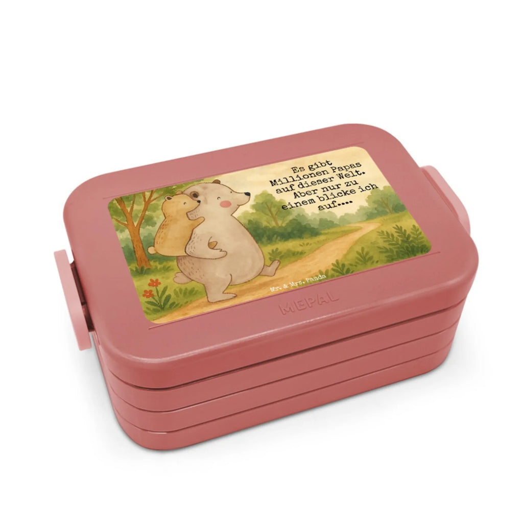 MEPAL Bentobox Papa Bär Design Lunchbox, Brotdose, Bentobox, Familie, Vatertag, Muttertag, Bruder, Schwester, Mama, Papa, Oma, Opa, Onkel, Papi, Geburtstag, Vati, Vater, Geschenk
