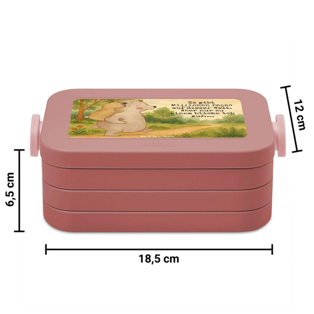 MEPAL Bentobox Papa Bär Design Lunchbox, Brotdose, Bentobox, Familie, Vatertag, Muttertag, Bruder, Schwester, Mama, Papa, Oma, Opa, Onkel, Papi, Geburtstag, Vati, Vater, Geschenk