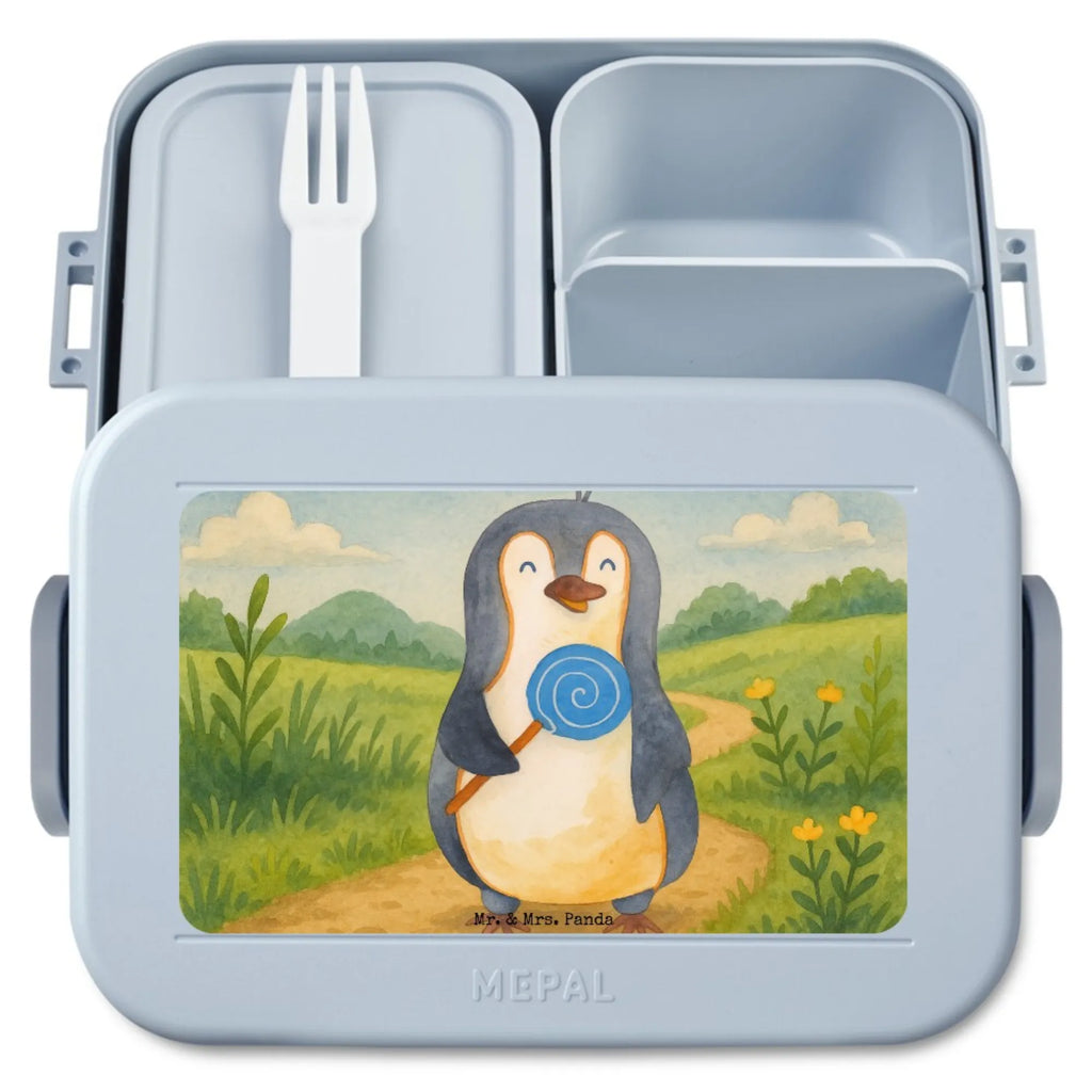 MEPAL Bentobox Pinguin Lolli Design Brotdose, Lunchbox, Bentobox, Pinguin, Lolli, Rebell, Süßigkeiten, Blödsinn, Ganove, Gauner, Rabauke, Spruch, Pinguine