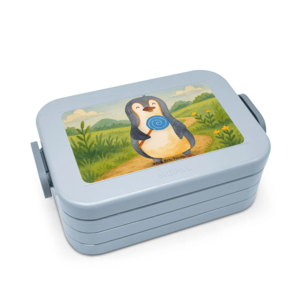 MEPAL Bentobox Pinguin Lolli Design Brotdose, Lunchbox, Bentobox, Pinguin, Lolli, Rebell, Süßigkeiten, Blödsinn, Ganove, Gauner, Rabauke, Spruch, Pinguine