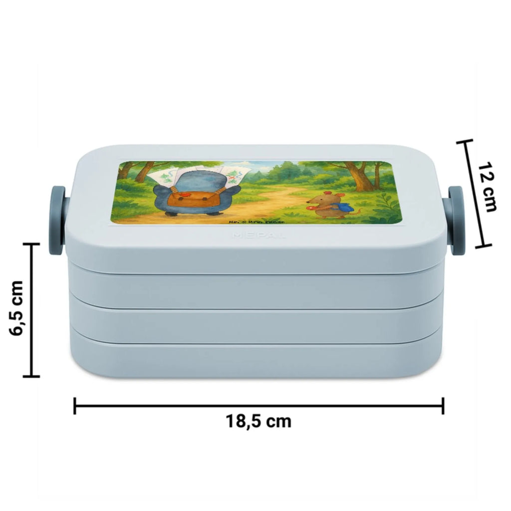 MEPAL Bentobox Pinguin & Maus Wanderer Design Bentobox, Lunchbox, Brotdose, Pinguin, Abenteuer, wandern, Pinguine, Abenteurer, Roadtrip, Wanderlust, Ausflug