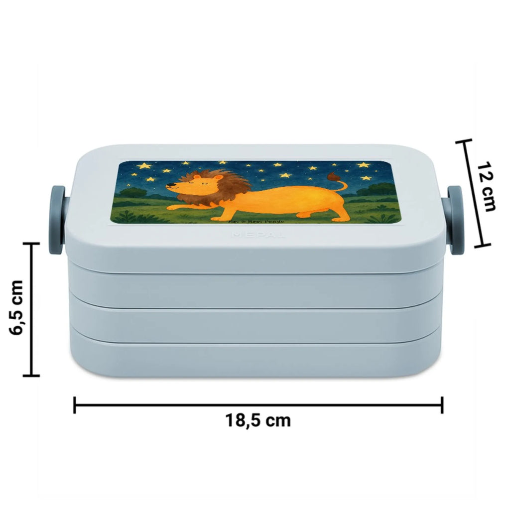 MEPAL Bentobox Sternzeichen Löwe Design Bentobox, Lunchbox, Brotdose, Tierkreiszeichen, Sternzeichen, Horoskop, Astrologie, Aszendent, Löwe Sternzeichen, Geschenk Juli, Geburtstag Juli, Geschenk August, Löwe Geschenk, König der Tiere, Geburtstag August
