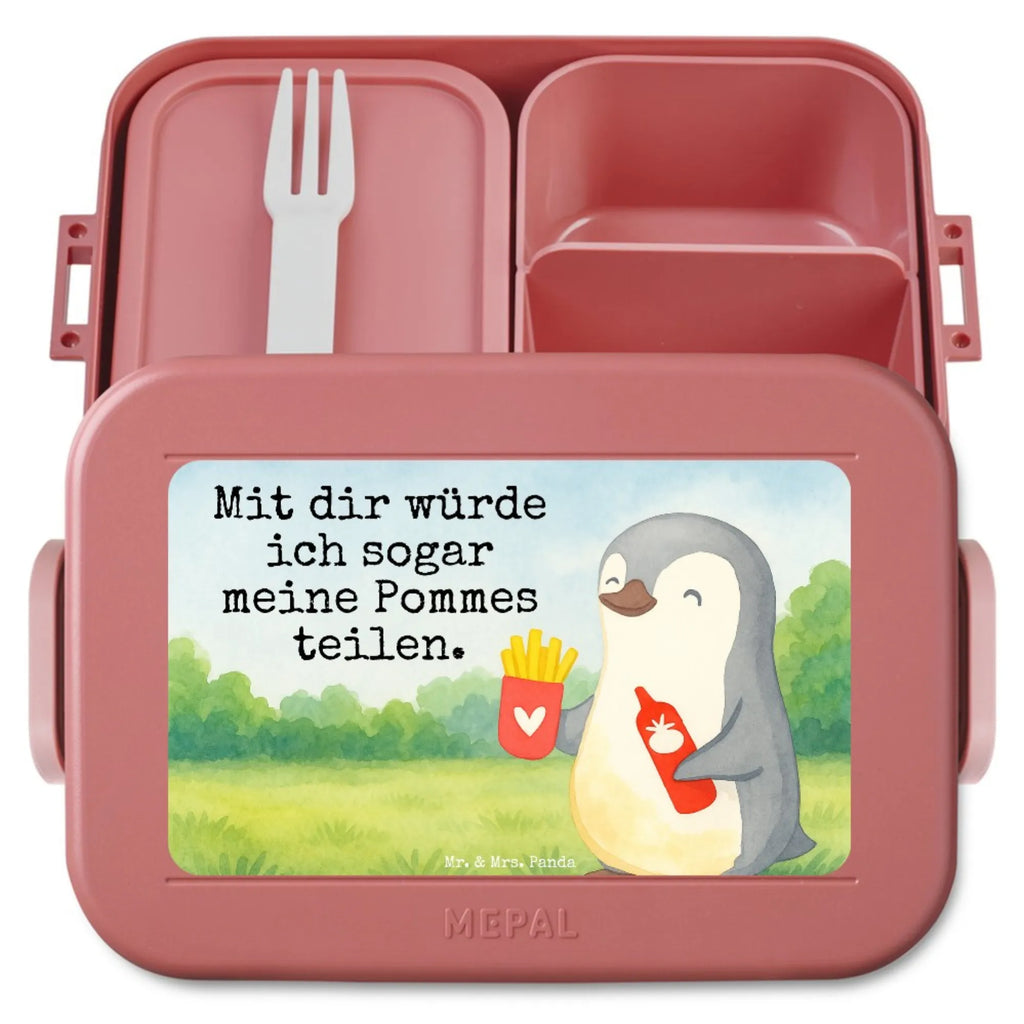 MEPAL Bentobox Pinguin Pommes Design Bentobox, Brotdose, Lunchbox, Liebe, Partner, Freund, Freundin, Ehemann, Ehefrau, Heiraten, Verlobung, Heiratsantrag, Liebesgeschenk, Jahrestag, Hocheitstag, Hochzeitstag, Geschenk für Partner, Geschenk für Frauen, für Männer, Geschenk für Freundin, für Ehemann, Valentinstag, Liebesbeweis, Mitbringsel