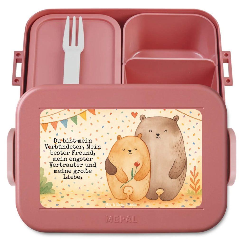 MEPAL Bentobox Bären Liebe Design Bentobox, Lunchbox, Brotdose, Liebe, Partner, Freund, Freundin, Ehemann, Ehefrau, Heiraten, Verlobung, Heiratsantrag, Liebesgeschenk, Jahrestag, Hocheitstag, Hochzeitstag, Geschenk Freund, Verliebt, Liebesbeweis, Bären, Geschenk Hochzeit, Verheiratet, Geschenk Freundin, Bärchen, Verlobt, Bär