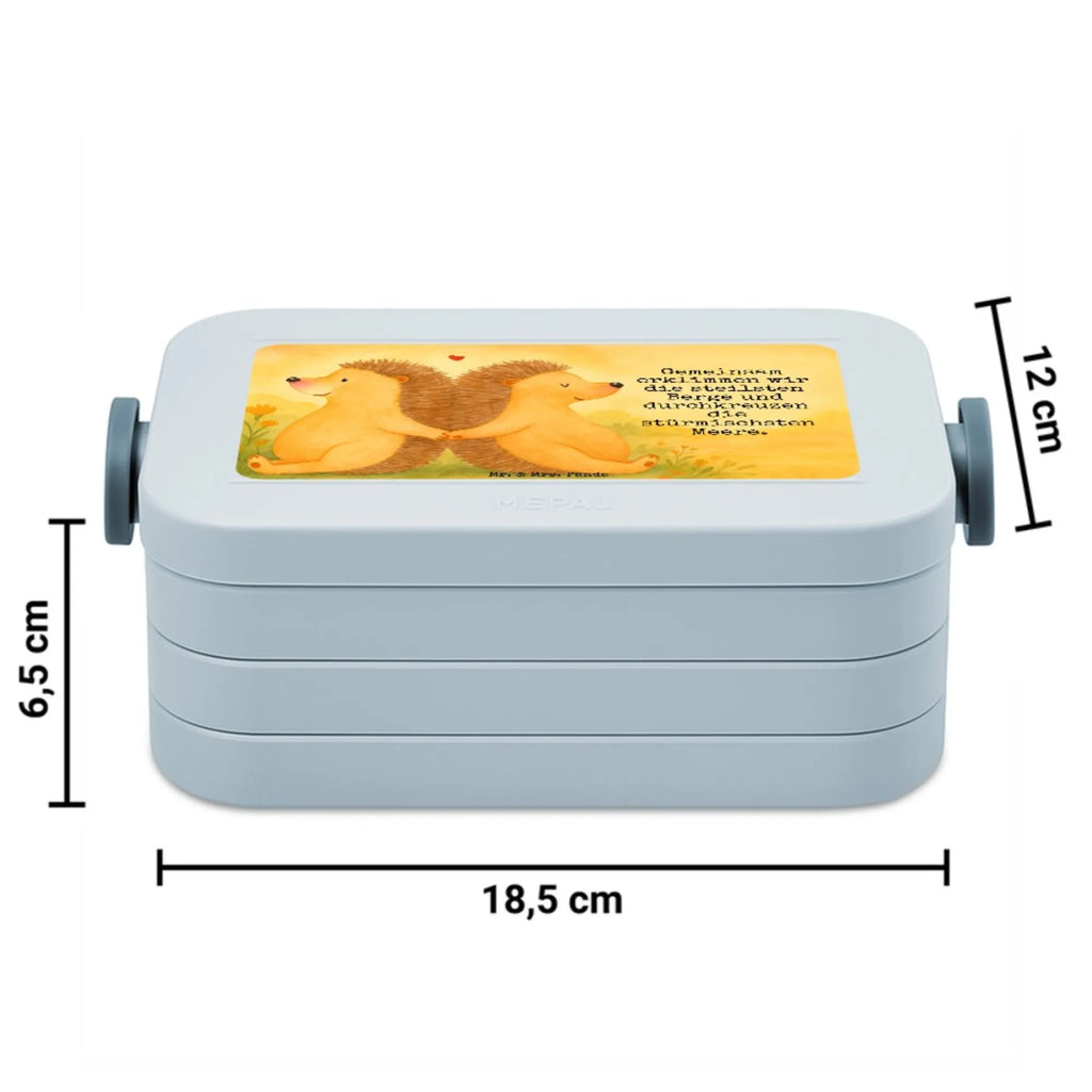 MEPAL Bentobox Igel händchenhaltend Design Lunchbox, Brotdose, Bentobox, Liebe, Partner, Freund, Freundin, Ehemann, Ehefrau, Heiraten, Verlobung, Heiratsantrag, Liebesgeschenk, Jahrestag, Hocheitstag, Liebesbotschaft, Love, Igel, Hochzeit, Liebesbeweis, Geschenk für zwei, große Liebe, Gemeinsamkeit, Hand in Hand, Lieblingsmensch, Igelliebe