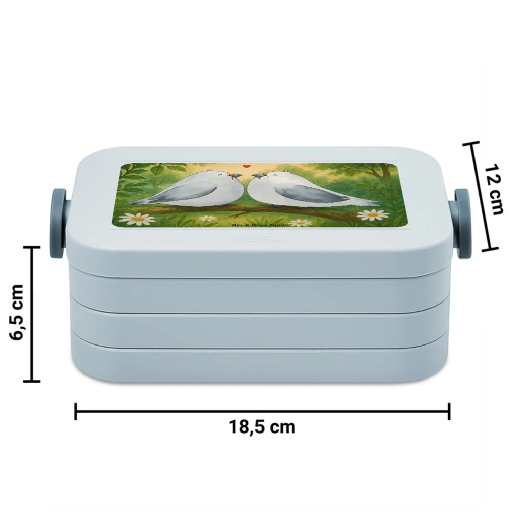 MEPAL Bentobox Turteltauben Liebe Design Brotdose, Bentobox, Lunchbox, Liebe, Partner, Freund, Freundin, Ehemann, Ehefrau, Heiraten, Verlobung, Heiratsantrag, Liebesgeschenk, Jahrestag, Hocheitstag, Verheiratet, Verliebt, Liebesbeweis, Hochzeitstag, Tauben, Turteltauben, Geschenk Freundin, Geschenk Hochzeit, Geschenk Freund, Turteltäubchen, Verlobt