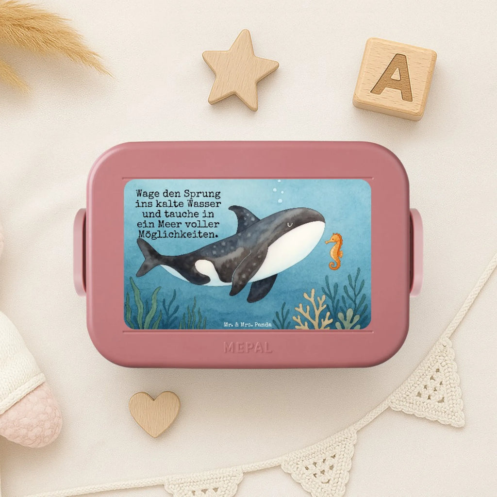 MEPAL Bentobox Orca Design Brotdose, Lunchbox, Bentobox, Meerestiere, Meer, Urlaub, Killerwal, Startup, Möglichkeiten, Büro, Arbeit, Motivation, Wal, Orca, Selbstliebe, Neustart, Orcas