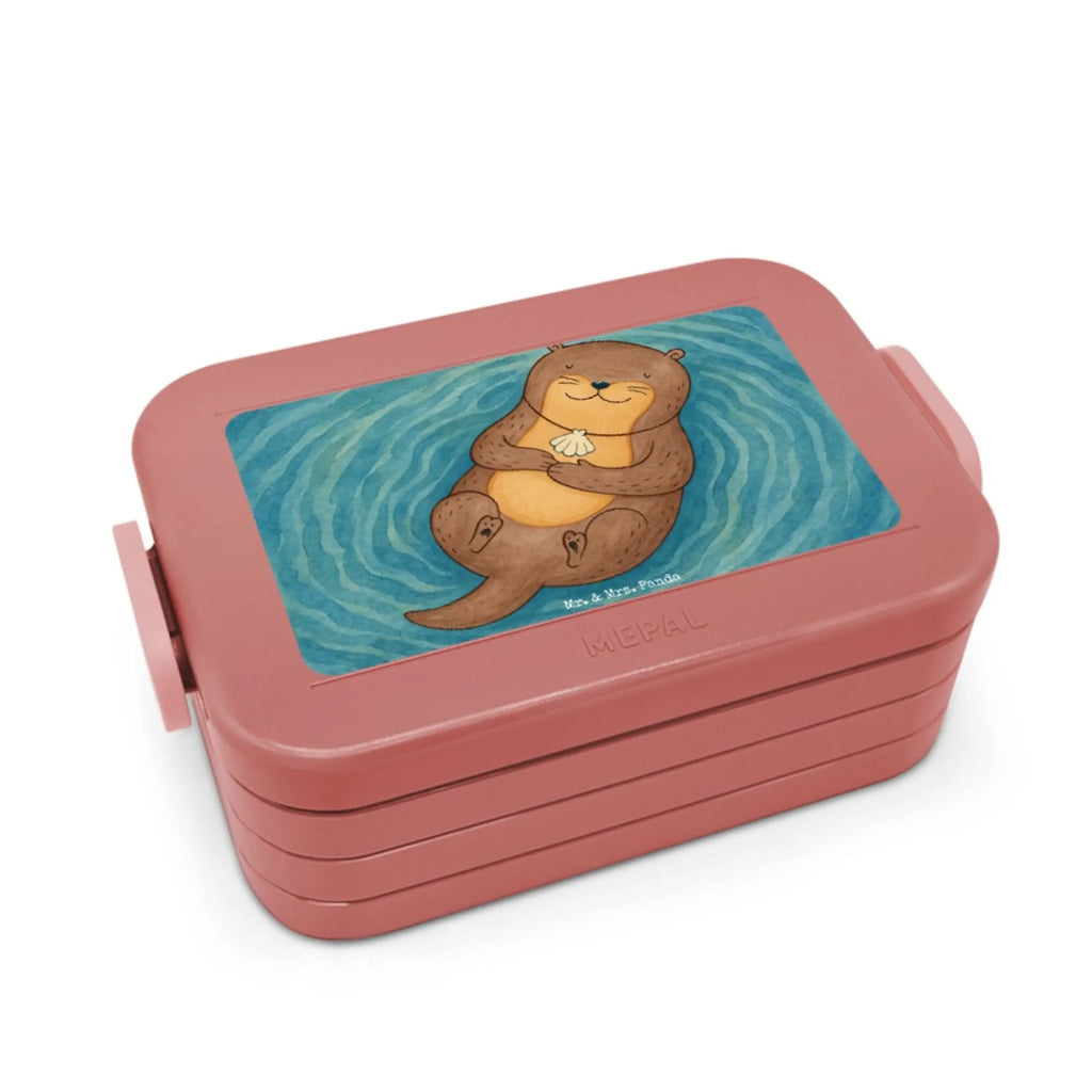 MEPAL Bentobox Otter Muschel Design Bentobox, Brotdose, Lunchbox, Otter, Fischotter, Seeotter, Otterliebe, Büro, Tagträumen, träumen, Motivation, grübeln