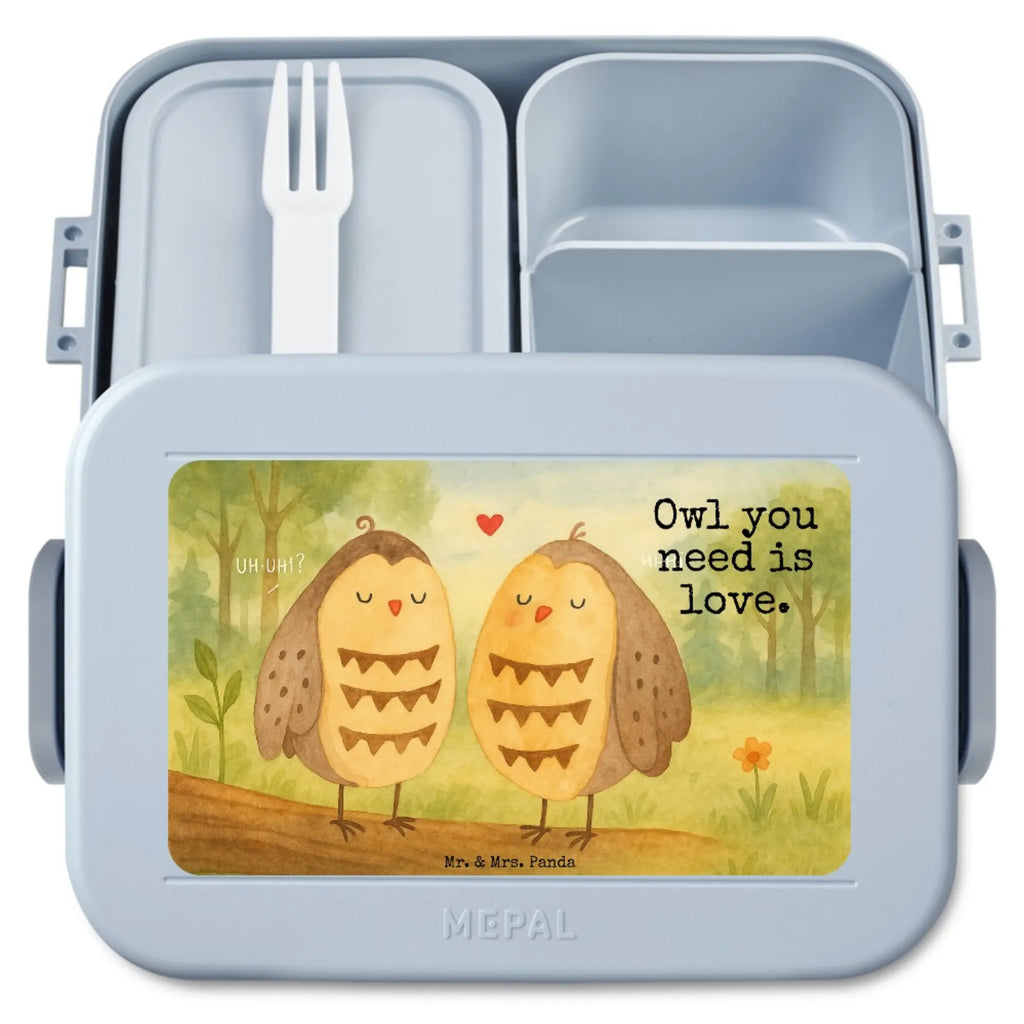MEPAL Bentobox Eulen Liebe Design Bentobox, Brotdose, Lunchbox, Eule, Liebe Spruch, Liebe, Owl, Wortspiel lustig, Freundin Geschenk, All you need is love, Eule Deko, Freund, Hochzeit Spruch