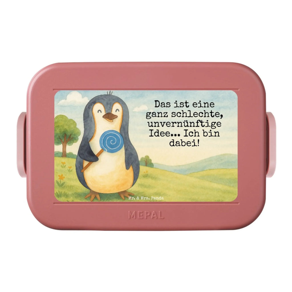 MEPAL Bentobox Pinguin Lolli Design Brotdose, Lunchbox, Bentobox, Pinguin, Lolli, Rebell, Süßigkeiten, Blödsinn, Ganove, Gauner, Rabauke, Spruch, Pinguine