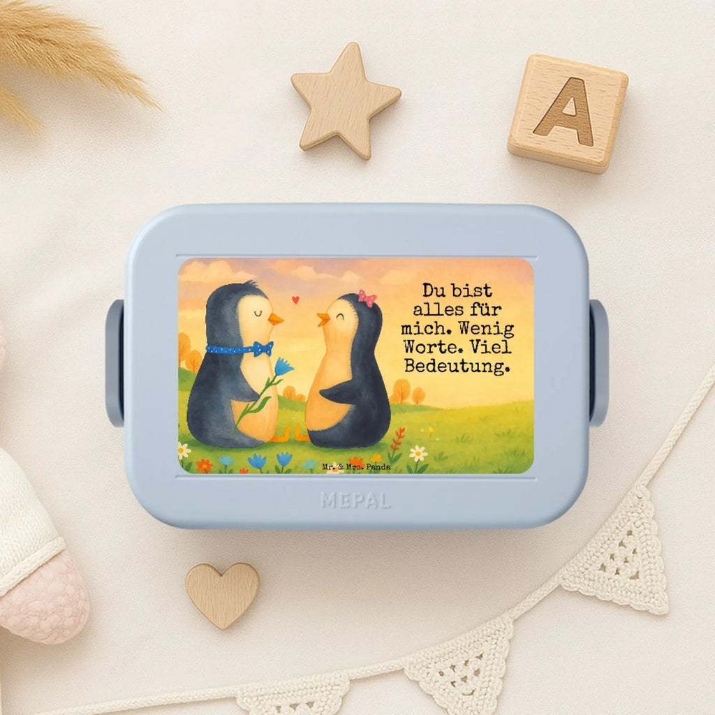 MEPAL Bentobox Pinguin Pärchen Design Bentobox, Brotdose, Lunchbox, Pinguin, Hochzeit, Pinguine, Hochzeitsgeschenk, Traumpaar, Liebe, Liebesgeschenk, Liebespaar, Jahrestag, große Liebe, Liebesbeweis, Hochzeitstag, Verlobung