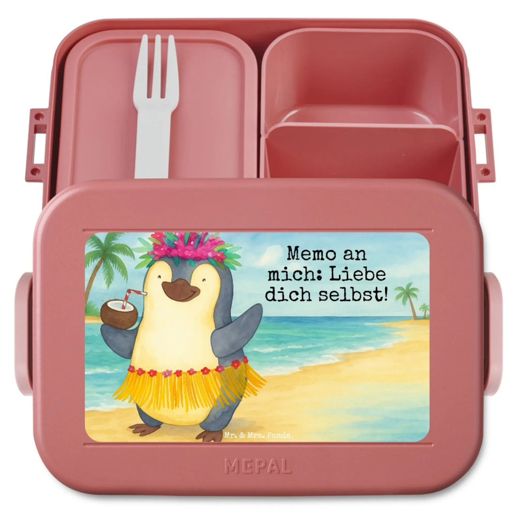 MEPAL Bentobox Pinguin Kokosnuss Design Lunchbox, Brotdose, Bentobox, Pinguin, Hawaii, Pinguine, Kokosnuss, Urlaub, Aloha