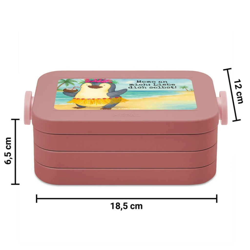 MEPAL Bentobox Pinguin Kokosnuss Design Lunchbox, Brotdose, Bentobox, Pinguin, Hawaii, Pinguine, Kokosnuss, Urlaub, Aloha