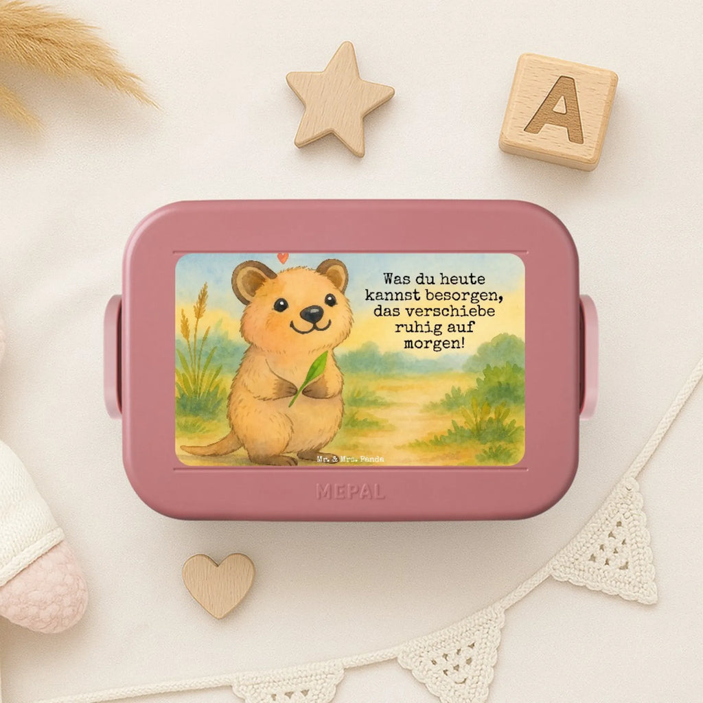 MEPAL Bentobox Quokka Happy Design Lunchbox, Brotdose, Bentobox, Tiermotive, Gute Laune, lustige Sprüche, Tiere, Lustiger Spruch, Aufschieberitis, Quokka, Niedliches Tier, Dinge erledigen, Verschieben