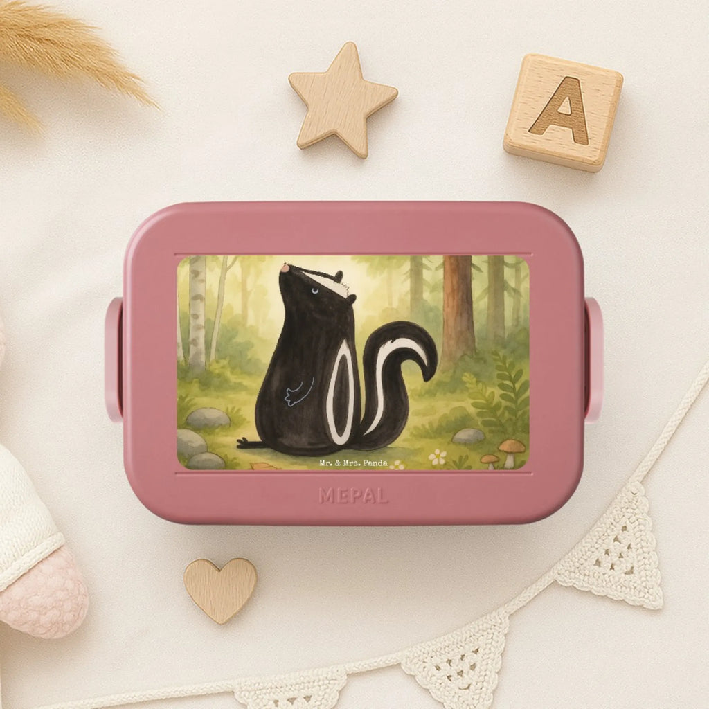 MEPAL Bentobox Stinktier Sitzen Design Bentobox, Lunchbox, Brotdose, Stinktier, Skunk, Spruch, Wildtier, Büro, Besserwisser, Raubtier, Stinker, Stinki, Recht