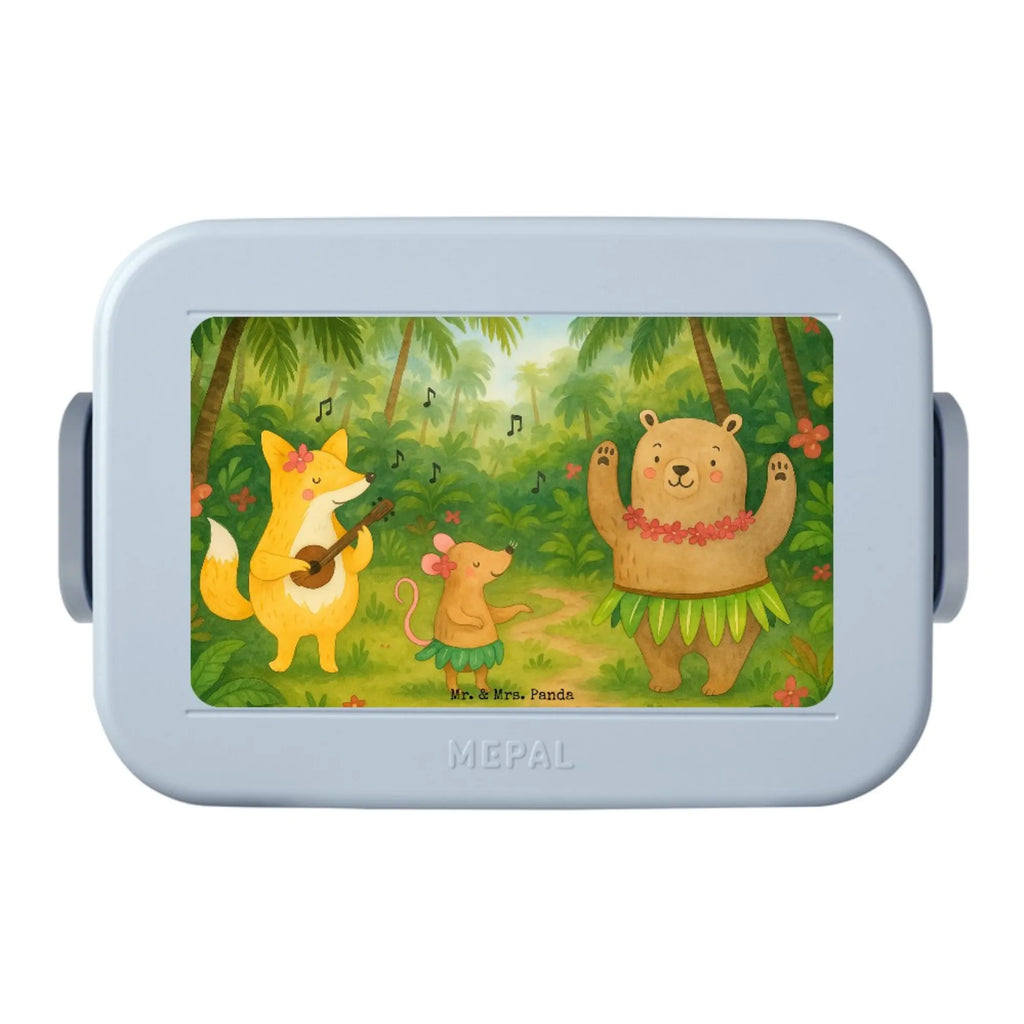 MEPAL Bentobox Waldtiere Aloha Design Brotdose, Lunchbox, Bentobox, Tiermotive, Gute Laune, lustige Sprüche, Tiere, Wald, Tanzen, Leben, Hase, Lachen, Aloha, Waldtiere, Bär, Igel, Musik