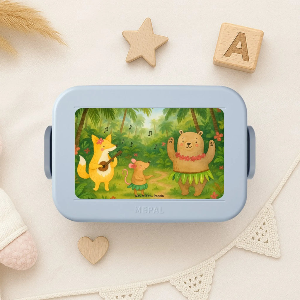 MEPAL Bentobox Waldtiere Aloha Design Brotdose, Lunchbox, Bentobox, Tiermotive, Gute Laune, lustige Sprüche, Tiere, Wald, Tanzen, Leben, Hase, Lachen, Aloha, Waldtiere, Bär, Igel, Musik