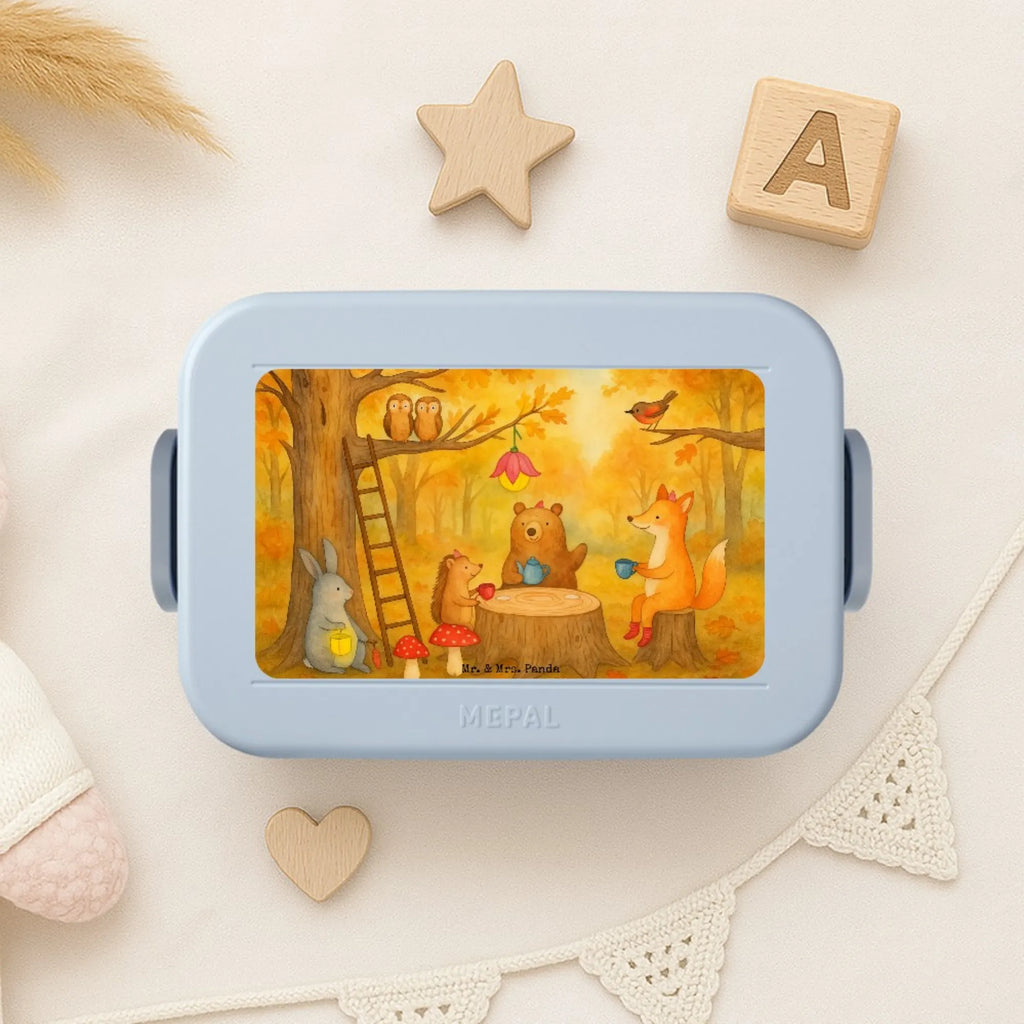 MEPAL Bentobox Waldtiere Picknick Design Bentobox, Lunchbox, Brotdose, Tiermotive, Gute Laune, lustige Sprüche, Tiere, Fuchs, Wald, Hase, Picknick, Igel, Waldtiere, Maus, Eichhörnchen